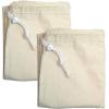 Simple Houseware Extra Large Natural Cotton Laundry Bag, Beige (28″ x 36″) – 2 Pack(2 Pack)
