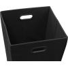 Simple Houseware Foldable Closet Laundry Hamper Basket, Black(Black)