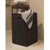 Simple Houseware Foldable Closet Laundry Hamper Basket, Black(Black)