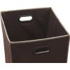 Simple Houseware Foldable Closet Laundry Hamper Basket, Black(Brown)