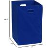 Simple Houseware Foldable Closet Laundry Hamper Basket, Black(Dark Blue)