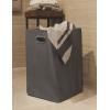 Simple Houseware Foldable Closet Laundry Hamper Basket, Black(Dark Grey)
