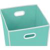 Simple Houseware Foldable Closet Laundry Hamper Basket, Black(Turquoise)