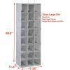 Simple Houseware Hanging Closet Organizers 24 Section Shoe Shelves, Gray(Grey)