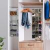 Simple Houseware Hanging Closet Organizers 24 Section Shoe Shelves, Gray(Grey)