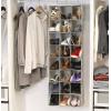 Simple Houseware Hanging Closet Organizers 24 Section Shoe Shelves, Gray(Grey)
