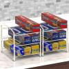 Simple Houseware Kitchen Box Organizer Wrap Rack Foil Holder, White, Set of 2(White)