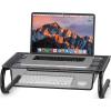 Simple Houseware Mesh Monitor Riser with Drawer, Black