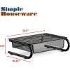 Simple Houseware Mesh Monitor Riser with Drawer, Black