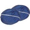 Simple Houseware Mesh Pop-Up Laundry Hamper Basket with Side Pocket, Black – 2 Pack(Dark Blue)