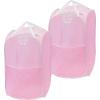 Simple Houseware Mesh Pop-Up Laundry Hamper Basket with Side Pocket, Black – 2 Pack(Pink)
