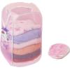 Simple Houseware Mesh Pop-Up Laundry Hamper Basket with Side Pocket, Black – 2 Pack(Pink)