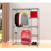 Simple Houseware Mesh Pop-Up Laundry Hamper Basket with Side Pocket, Black – 2 Pack(Red)