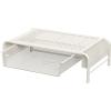 Simple Houseware Metal Desk Monitor Stand Riser with Organizer Drawer, Black(White)