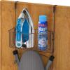 Simple Houseware Over-The-Door/Wall-Mount Ironing Board Holder, Chrome(Bronze)