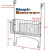 Simple Houseware Over-The-Door/Wall-Mount Ironing Board Holder, Chrome(Chrome)