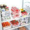 Simple Houseware Plastic Stackable Storage Basket Pantry Organizer, 6 Pack, 14.5″ x 8.5″ x 3.5″, White(Clear)
