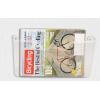 Simple Houseware Single Pocket Wall Mount for Hanging File Holderr, 5 Packs, Assorted Colors(Clear)