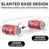Simple Houseware Soda Can Organizer and Dispenser for Refrigerator / Pantry, Clear, Set of 2(1 Pack)