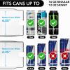 Simple Houseware Soda Can Organizer and Dispenser for Refrigerator / Pantry, Clear, Set of 2(2 Pack)