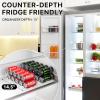 Simple Houseware Soda Can Organizer and Dispenser for Refrigerator / Pantry, Clear, Set of 2(4 Pack)