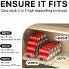 Simple Houseware Soda Can Organizer and Dispenser for Refrigerator / Pantry, Clear, Set of 2(6 Pack)