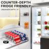 Simple Houseware Soda Can Organizer and Dispenser for Refrigerator / Pantry, Clear, Set of 2(6 Pack)