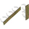 Simple Houseware Spice Gripper Clips Strips Cabinet Holder – 4 Strips, Holds 20 Jars, White(Black  White)