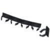 Simple Houseware Spice Gripper Clips Strips Cabinet Holder – 4 Strips, Holds 20 Jars, White(Black  White)