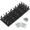 Simple Houseware Spice Gripper Clips Strips Cabinet Holder – 4 Strips, Holds 20 Jars, White(Black)