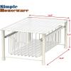 Simple Houseware Stackable Basket Drawer, White(White)