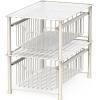 Simple Houseware Stackable Basket Drawer, White(White)