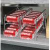 Simple Houseware Stackable Beverage Soda Can Dispenser Organizer Rack, White – 2 Pack(Chrome)