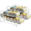 Simple Houseware Stackable Beverage Soda Can Dispenser Organizer Rack, White – 2 Pack(White)