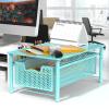 Simple Houseware Stackable Cabinet Basket Drawer Organizer, Silver(Turquoise)
