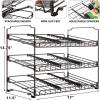 Simple Houseware Stackable Can Organizer Rack for Pantry/Cabinet – 11.5″ D x 17″ W x 13.75″ H, Holds 36 Cans, 3-Tier Can Food Storage Dispenser, Chrome(Bronze)