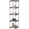Simple Houseware Storage Shelves Multipurpose 5-Tier Freestanding Closet Organizer Kitchen Tower Rack, Bronze(5-Tier)