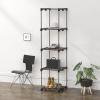 Simple Houseware Storage Shelves Multipurpose 5-Tier Freestanding Closet Organizer Kitchen Tower Rack, Bronze(5-Tier)