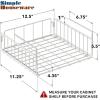 Simple Houseware Under Shelf Basket, White – 2 Pack