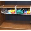 Simple Houseware Under Shelf Basket, White – 2 Pack