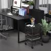 Simple Houseware Utility Cart with 10 Drawers Rolling Storage Art Craft Organizer, Chrome(Black)