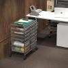 Simple Houseware Utility Cart with 12 Drawers Rolling Storage Art Craft Organizer, Multicolor(Chrome)
