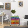 Simple Houseware Utility Cart with 12 Drawers Rolling Storage Art Craft Organizer, Multicolor(Multicolor)