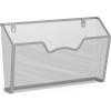 Simple Houseware Wall Mount Single Pocket File Organizer Holder, 3 Packs, Silver(Silver)