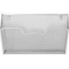 Simple Houseware Wall Mount Single Pocket File Organizer Holder, 3 Packs, Silver(Silver)