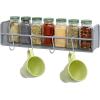 Simple Houseware Wall Mounted Spice Rack Shelves Organizer, Bronze, 3-Pack(Silver)