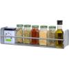 Simple Houseware Wall Mounted Spice Rack Shelves Organizer, Bronze, 3-Pack(Silver)