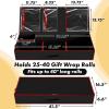 Simple Houseware Wrapping Paper Organizer – Under Bed Storage for 25-40 Rolls Gift Wrapping Paper, Gift Bags, Ribbons, 41.5”L x 16”W, Gray(Black)