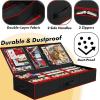 Simple Houseware Wrapping Paper Organizer – Under Bed Storage for 25-40 Rolls Gift Wrapping Paper, Gift Bags, Ribbons, 41.5”L x 16”W, Gray(Black)