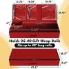 Simple Houseware Wrapping Paper Organizer – Under Bed Storage for 25-40 Rolls Gift Wrapping Paper, Gift Bags, Ribbons, 41.5”L x 16”W, Gray(Red)